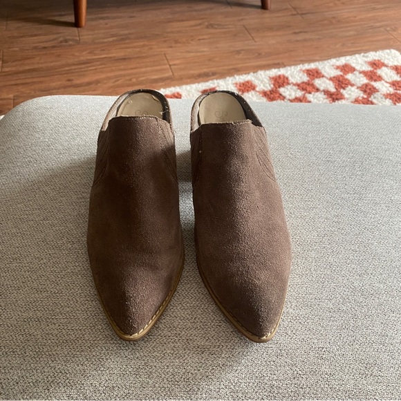 Taupe Suede Mules | Seychelles - Picture 5 of 7